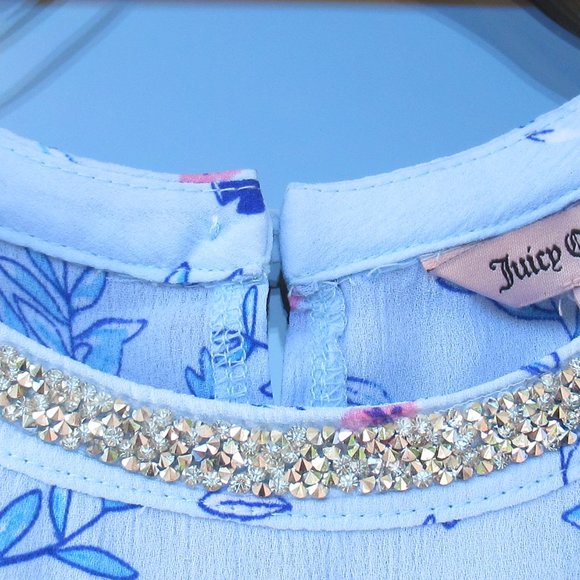 Last Chance 🌹$13ifbundle2 NWT ruffle layer floral top w bling - Picture 10 of 16